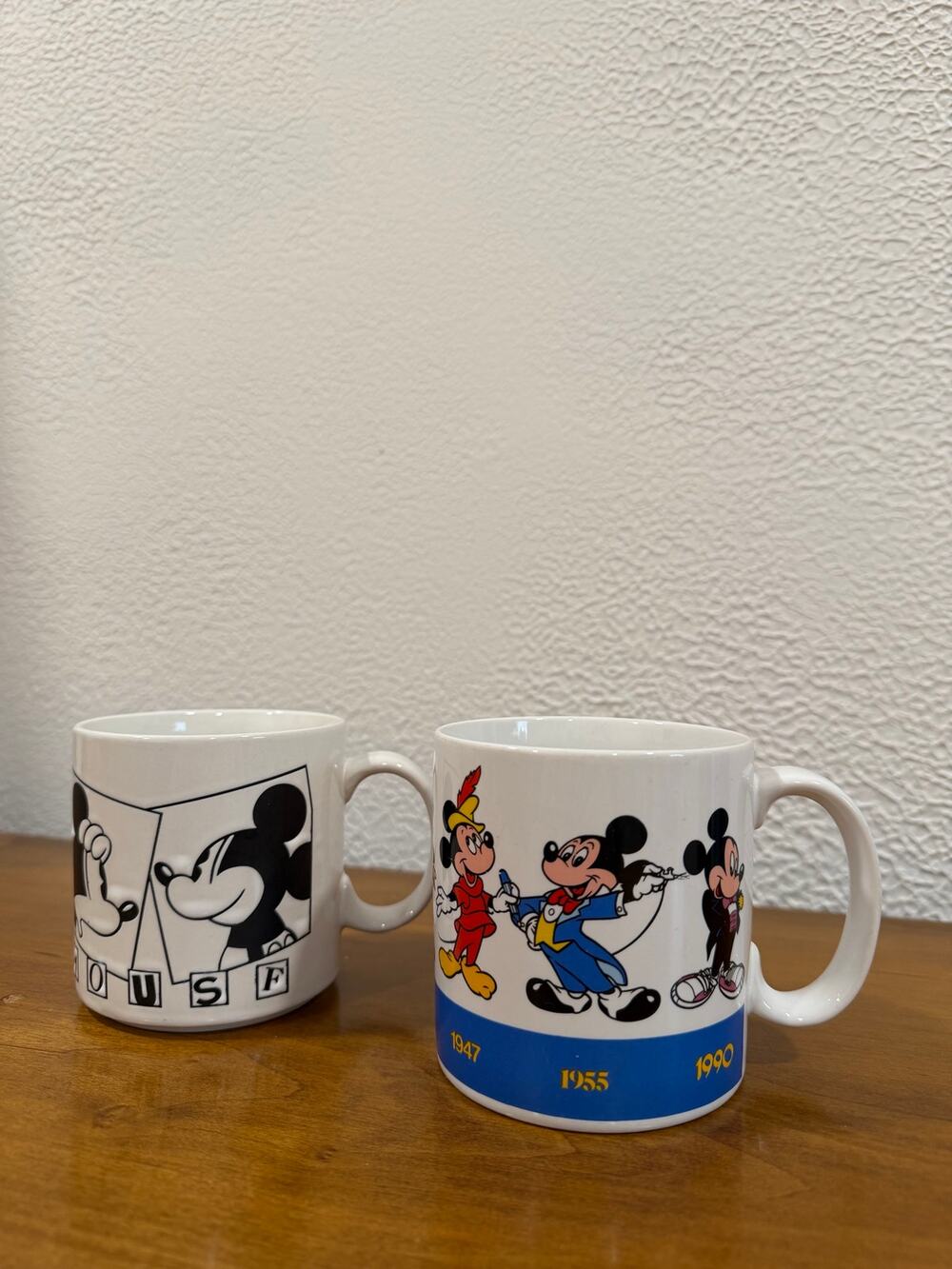 Vintage Disney Applause Mickey Mouse Mugs Set of 2 | 1990s | Collectible Disney
